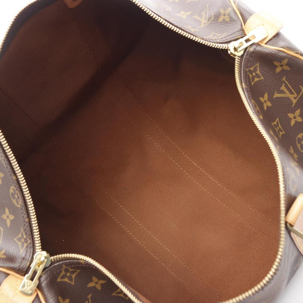Louis Vuitton Keepall Monogram Boston Bag Canvas Leather Brown - Picture 3 of 10